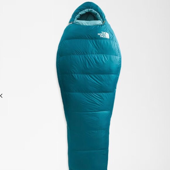 NEW! NWT! The North Face Trail Lite Down 20 Sleeping Bag -Blue Coral -Long - Picture 1 of 7